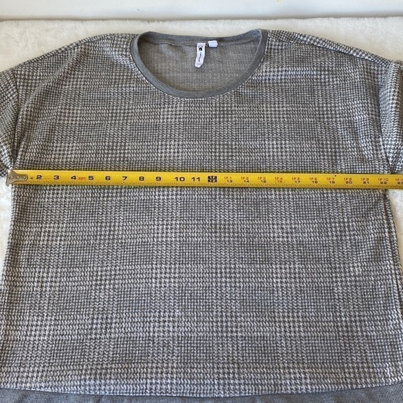 Cable & Gauge Gray & White Plaid Long Sleeve Shirt Size Large - Picture 9 of 12